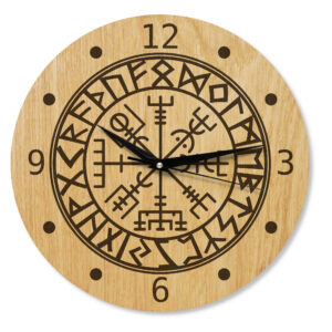 Wanduhr Wikingerkompass