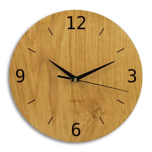 Küchenuhr Holz - Eiche 30 cm