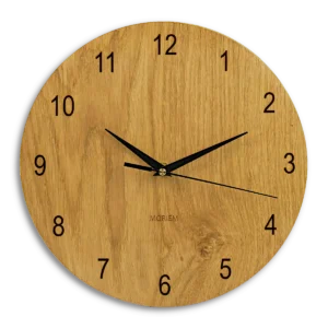 Wohnzimmeruhr Holz - Eiche 30 cm
