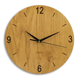 Küchenwanduhr aus Holz- Eiche 30 cm